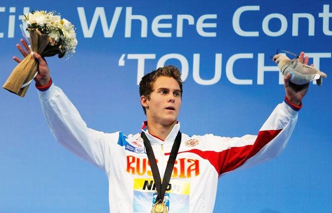 Russian swimmer Vladimir Morozov 