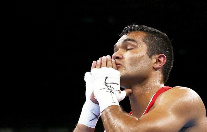 Indian boxer Vikas Krishan