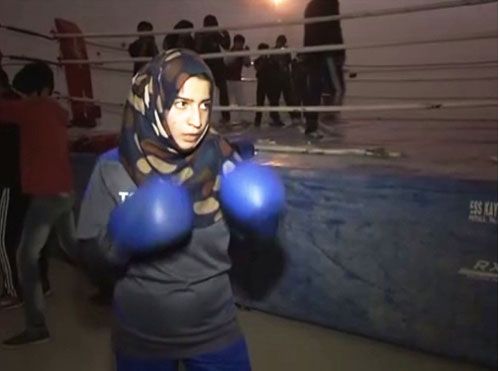 Andleeb Zehra at a training centre