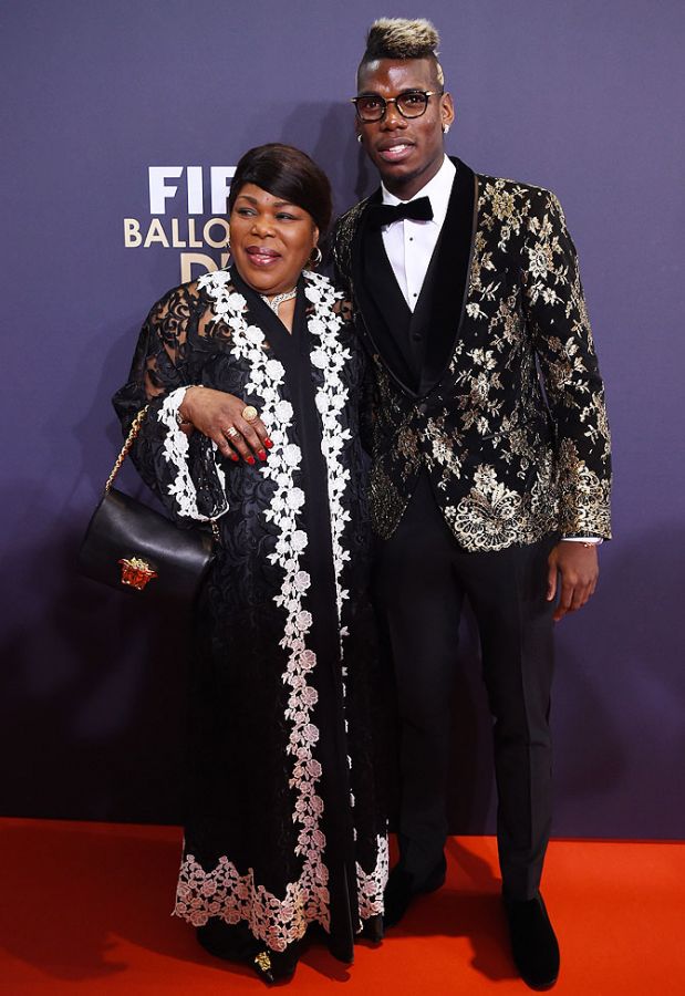 Paul Pogba and his mother attend the FIFA Ballon d'Or Gala