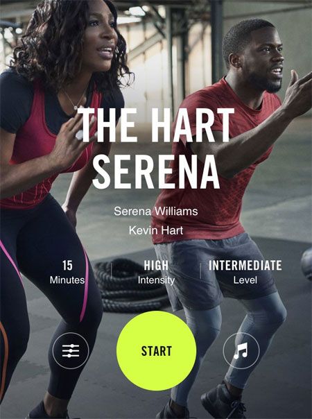 The ad featuring Serena Williams and actor Kevin Hart