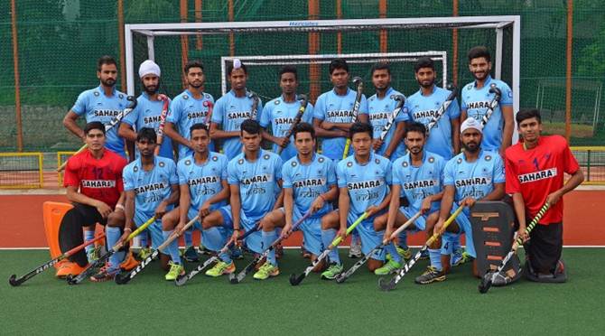 The Indian men's junior hockey team
