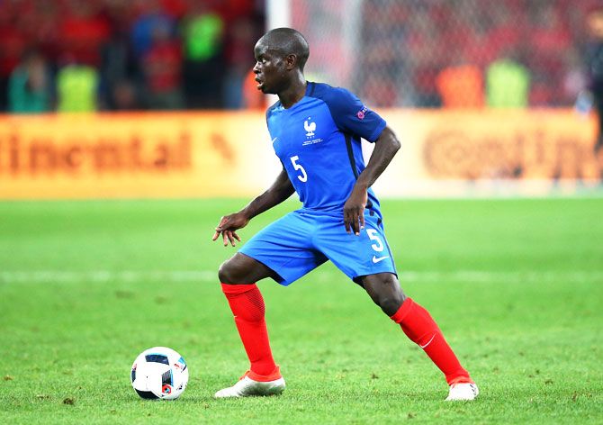 N'Golo Kante has '15 lungs' according to France teammate Paul Pogba. Photograph: Alex Livesey/Getty Images