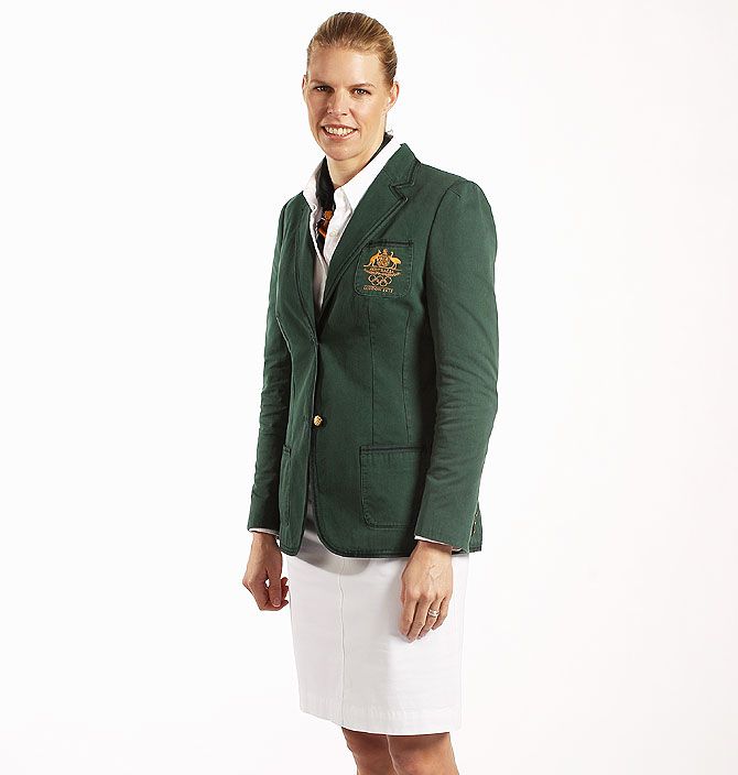 Australian rower Sarah Tait poses during a portrait session with members of the the Australian 2012 Olympic Games squad at Quay restaurant in Sydney in May 2012