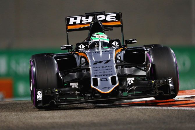 Nico Hulkenberg of Sahara Force India drives 