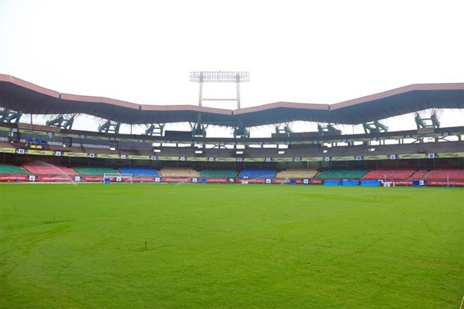 The Jawaharlal Nehru Stadium in Kochi