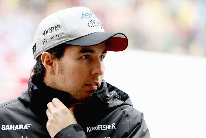 Sergio Perez of Force India has so far collected two reprimands from as many races