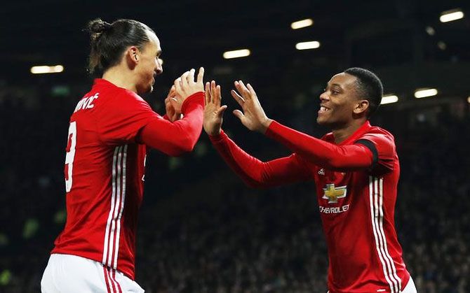 Ibra is full of praise for his Martial but the 21-year-old has found himself on the fringes of the first team this season, having made just 10 league starts under Mourinho
