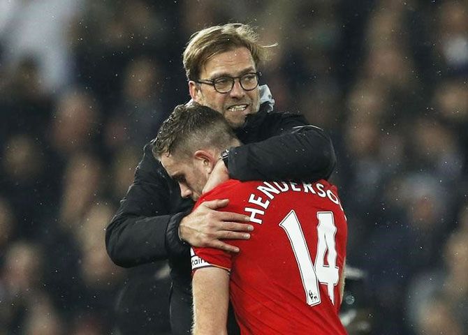 Juergen Klopp and Jordan Henderson