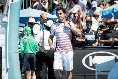Spain's Nicolas Almagro created controversy on Day 1 of the Australian Open after withdrawing from the match through injury