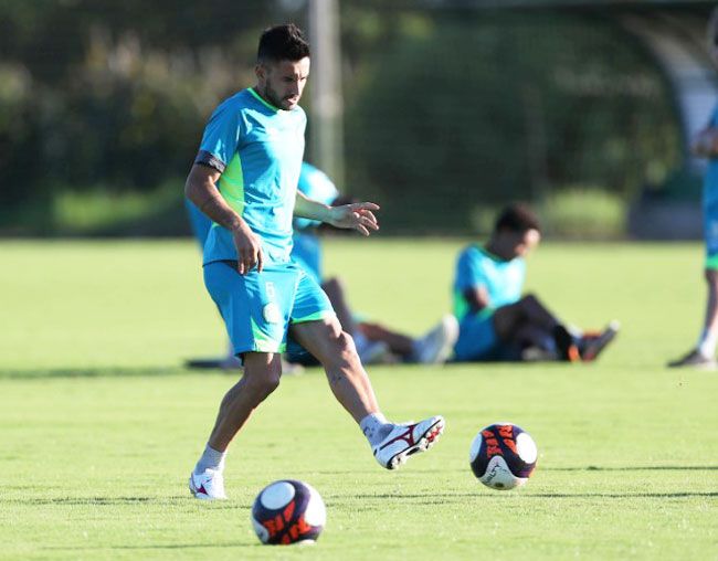 Alan Ruschel during a training session