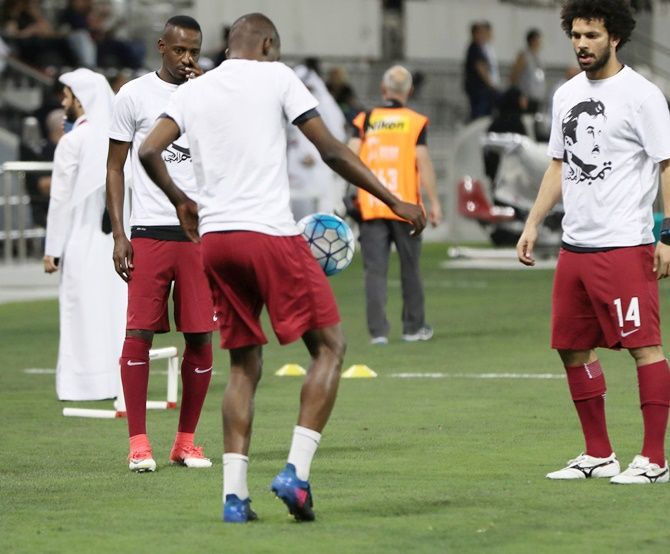 Qatar players