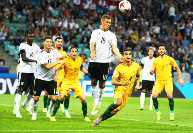 Germany’s Joshua Kimmich in action during their FIFA Confederations Cup Group B match against Australia at Fisht Stadium, Sochi, Russia, on Monday