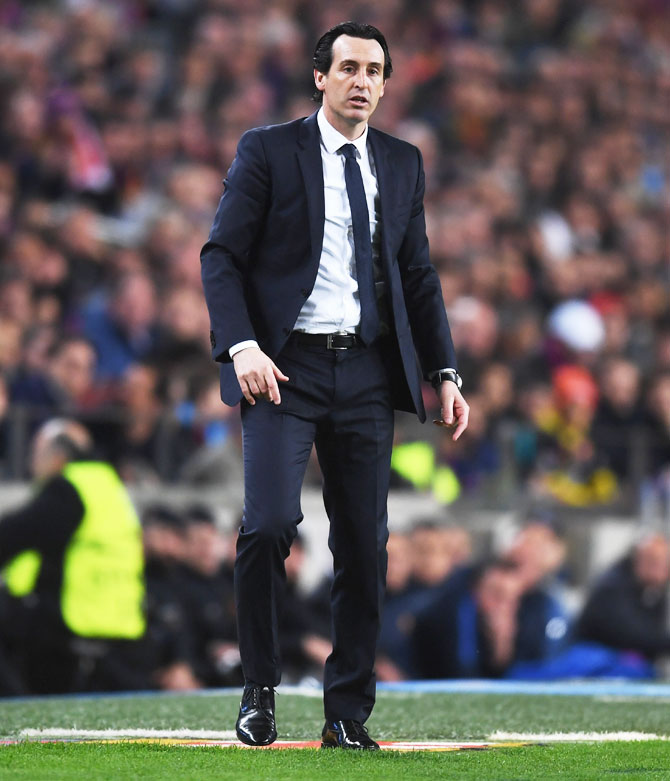 Is PSG coach Emery's job at stake after Champions League exit?  Rediff