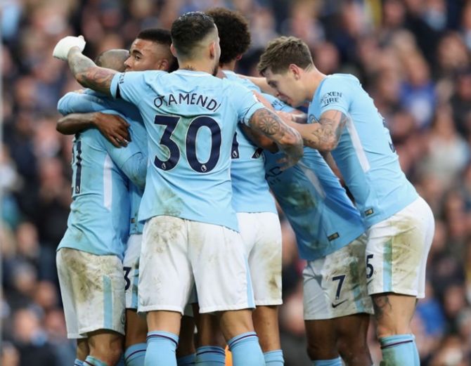 Manchester City have enjoyed an unbeaten start to the season with 13 wins in a row