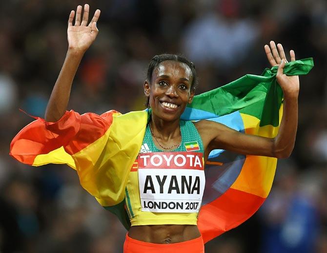 Ethiopia's Olympic champion Ayana loves Bollywood movies! - Rediff.com