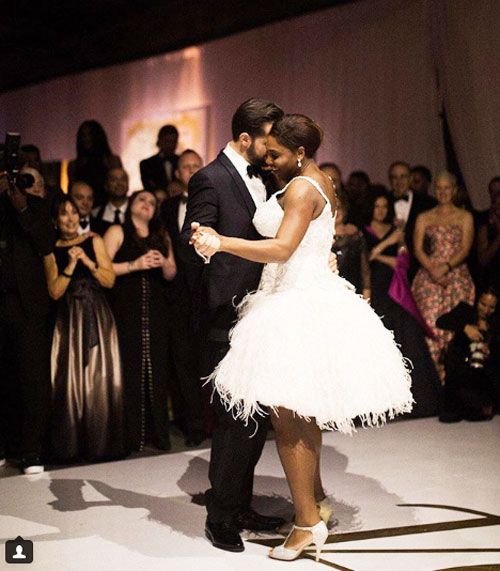 Alexis Ohanian and Serena Williams at their first dance