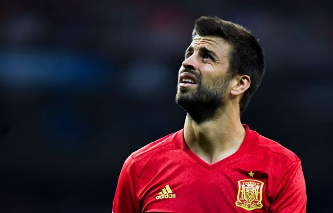 Spain supporters at the Las Rozas training facility in Madrid jeered, whistled and chanted at Gerard Pique to leave the team