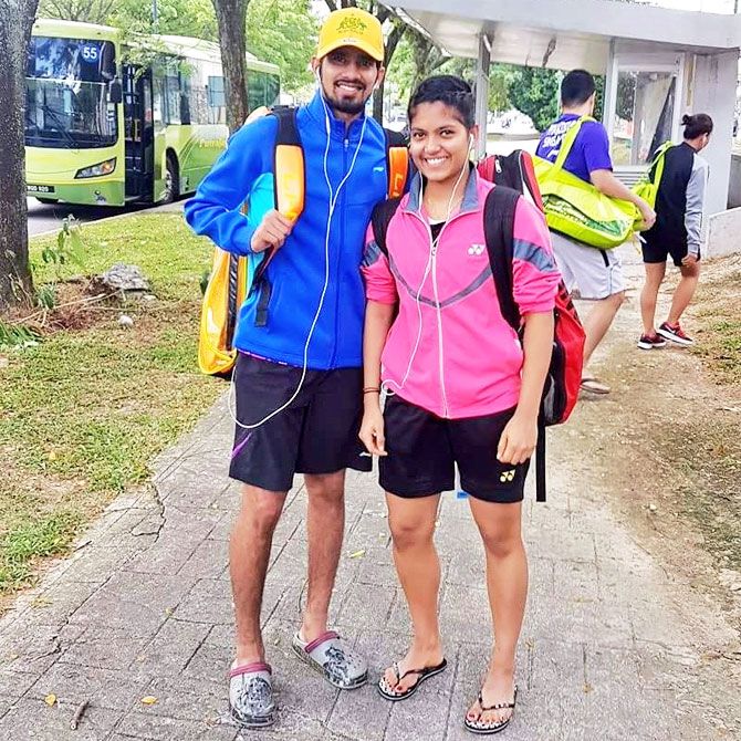 K Nandagopal and Mahima Aggarwal combined to win the mixed doubles event at the Kharkiv International badminton tournament in Ukraine on Sunday
