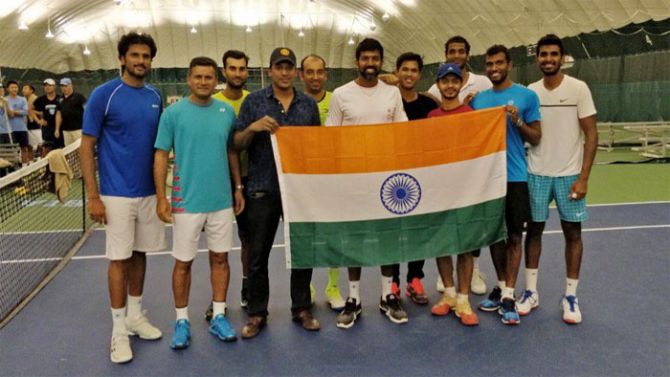 The Indian Davis Cup team held a week-long practice at the University of Columbia in New York in preparation of the tie against Canada. The camp ended on Saturday, September 9.