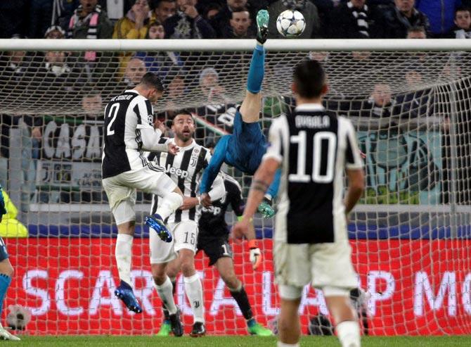 Photos: Ronaldo's Outrageous Bicycle Kick Caps Emphatic Real Win 