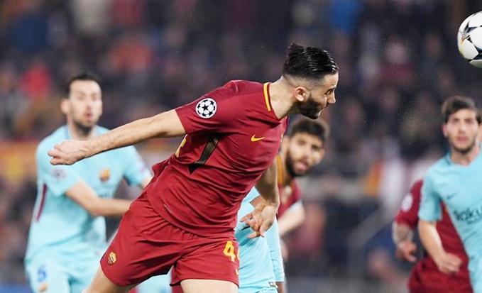 Konstantinos Manolas scores