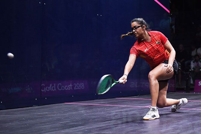 Dipika Pallikal during the 2018 Commonwealth Games