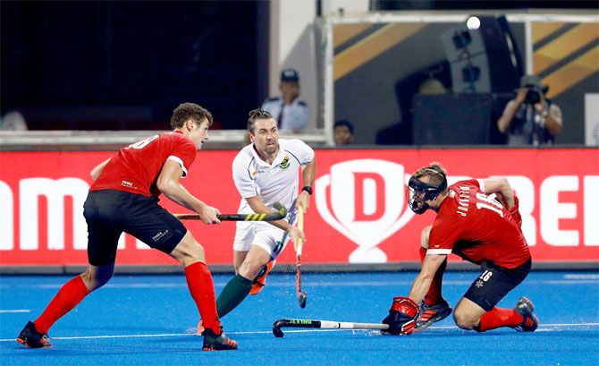 The match between Canada and South Africa was an evenly contested match