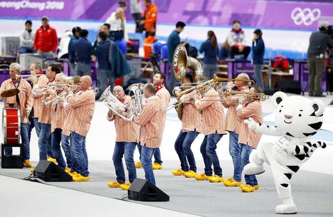 Dutch band Kleintje Pils at the Winter Olympics