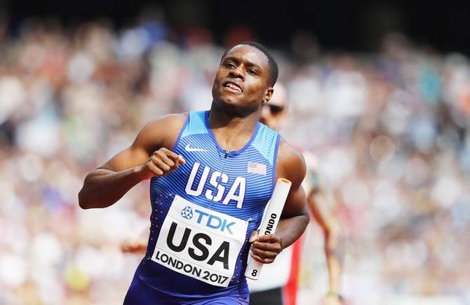 USA's Christian Coleman broke a 20-year-old record that was set by Maurice Greene