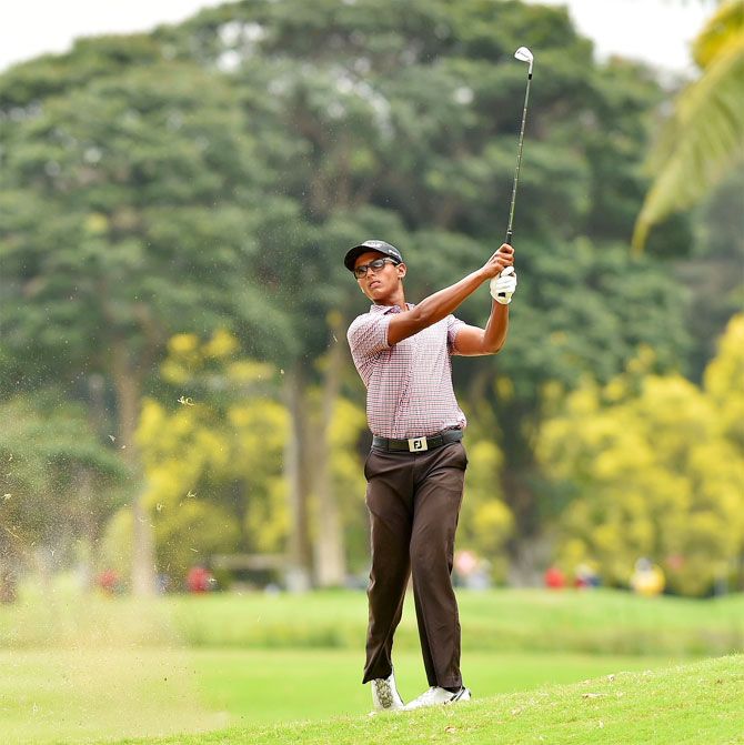 Indian golfer Viraj Madappa