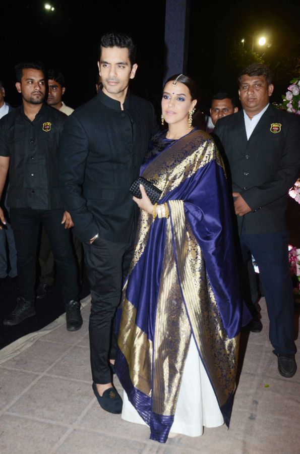 Actor Angad Bedi and wife Neha Dhupia