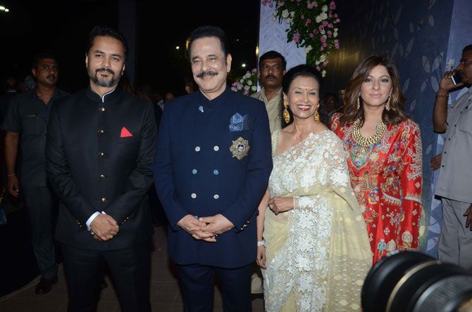 Subroto Roy and his wife were among the invitees