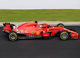 Kimi Raikkonen of Ferrari during testing at Circuit de Barcelona-Catalunya, Montmelo 