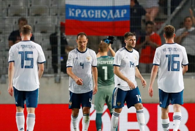 The Russian football team has fallen four places to 7th in the FIFA rankings released on Thursday