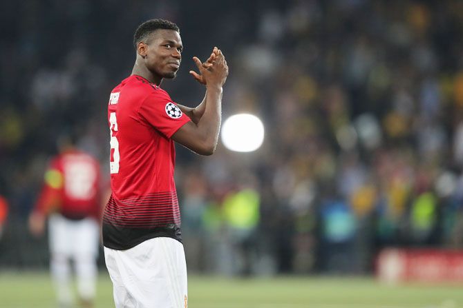Manchester United's Paul Pogba has been United's stand-in captain for three games when regular skipper Antonio Valencia has been missing