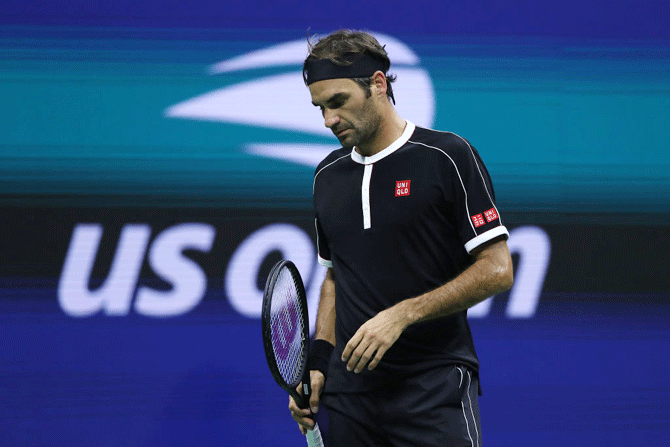 Roger Federer made 19 unforced errors in the first set