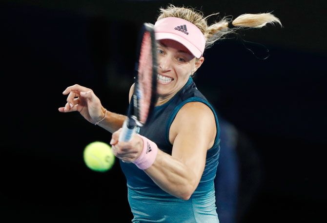 Germany’s Angelique Kerber in action during her 3rd round match against Australia’s Kimberly Birrell