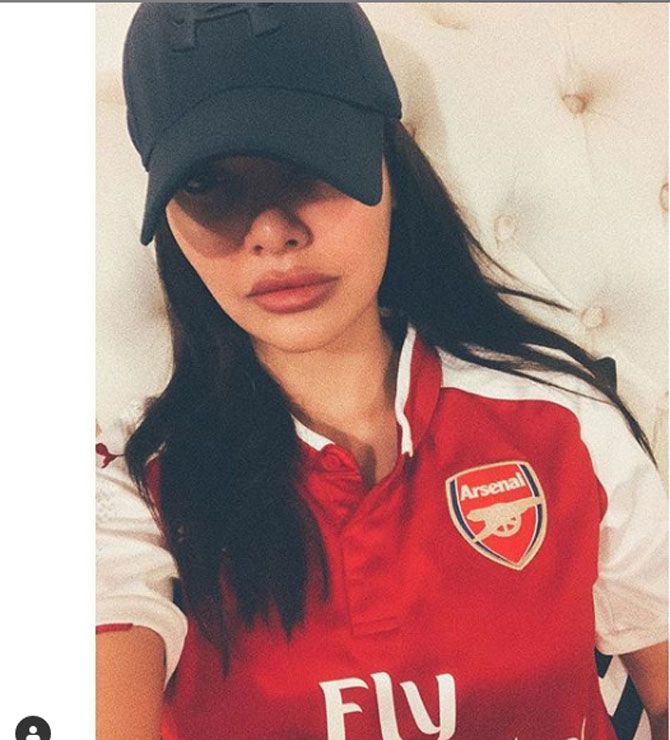 Bollywood actor Esha Gupta is a brand ambassador for Arsenal FC in India