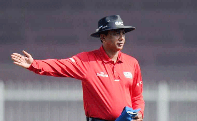 Umpire S Ravi is in the eye of a  storm after failing to call a no-ball that affected the result of the IPL match played between Royal Challengers Bangalore and  Mumbai Indians