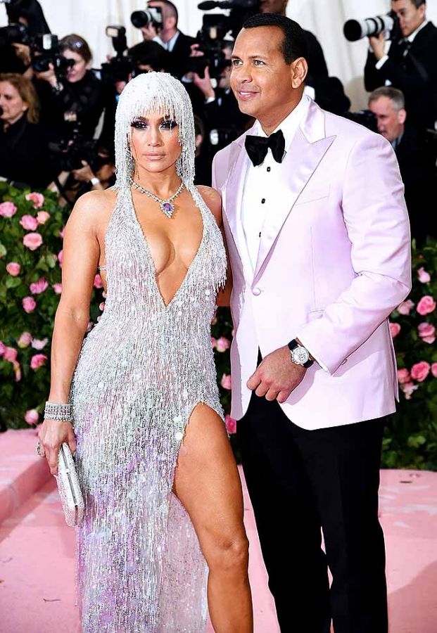 Singer-actor Jennifer Lopez and her fiance, former American football player Alex Rodriguez attend The 2019 Met Gala Celebrating Camp: Notes on Fashion at Metropolitan Museum of Art in New York City on Monday