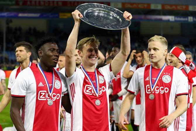 Football Pix Ajax Complete Dutch Double Lazio Win Coppa Italia Rediff Sports