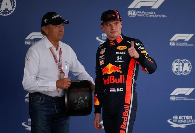 Red Bull's Max Verstappen after the qualifying session for the Formula One Mexican Grand Prix