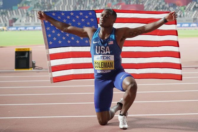 23-year-old Christian Coleman believes 'everybody should be celebrated'