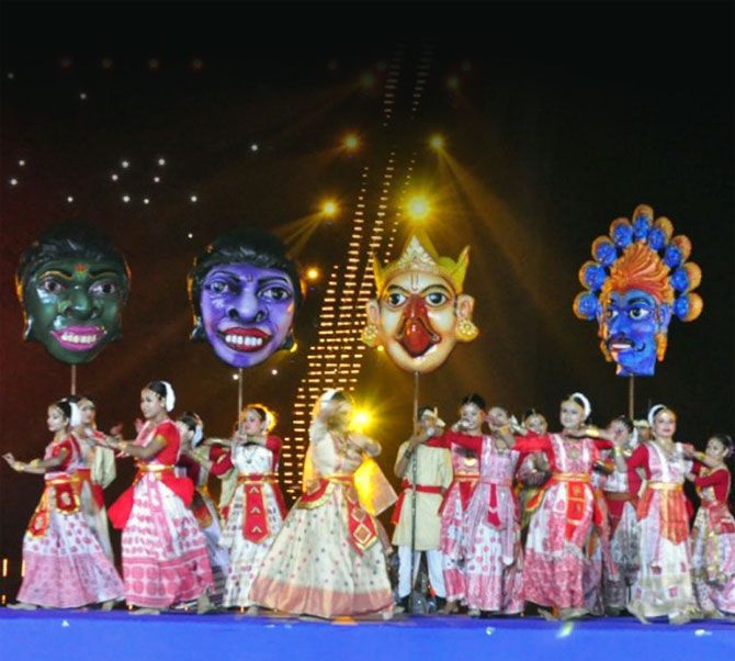 The third edition of Khelo India Youth Games opened with a glittering show in Guwahati on Friday.