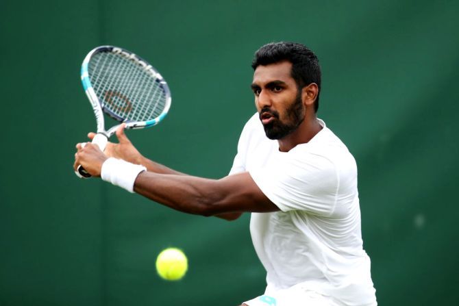Prajnesh Gunneswaran lost to Ernest Gulbis in a match that lasted an hour and 22 minutes