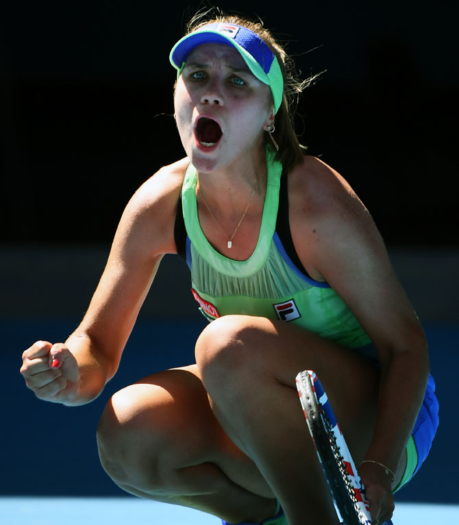 Pix Kenin Shocks World No 1 Barty To Enter Aus Open Final Rediff Sports 