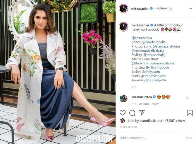 Sania Mirza looks like a dream in this magazine photoshoot
