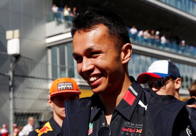 Alexander Albon, who collided with six-times world champion Lewis Hamilton on the penultimate lap of the real Brazilian race last year while running second, made no mistakes in a wheel-to-wheel race-long battle.