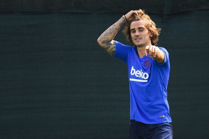 French World Cup winner Antoine Griezmann's wife Erika Choperena gave birth to a baby daughter on Thursday, remarkably on the same date as their elder children